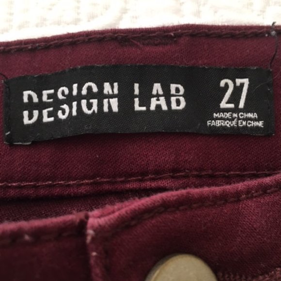 Design Lab Burgundy Carpi Size 27 - Picture 4 of 7